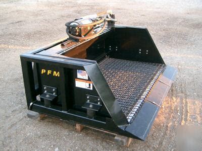 skid steer dirt sifter|skid steer screener bucket.